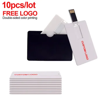 USB Flash Pen drive Personaliza Gratuit LOGO-Card de Stil 10buc /lot Pendrive USB 2.0 4GB 8GB 16GB 32GB 64GB Cadouri de Nunta Memory Stick