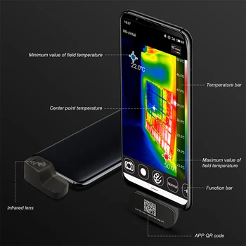 USB Infraroșu Termic de Telefon de Detecție Termică Imager pentru Android Tip C termoviziune Detector HT-102/HT-101/HT-201/HT-301