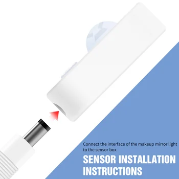 USB Lampă Oglindă parasolar 5V Cosmetice Lumina LED-Masa de toaleta Dormitor Senzor de Mișcare Machiaj Lampa LED Flexibil Lumina 0.5 1 2 4 5 M
