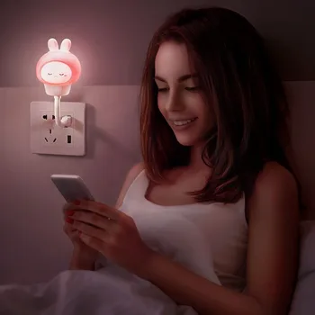 USB LED Telecontrol Mici Lampa de Birou LED Lumini de Noapte Dormitor pat cameră de Decorare Camera Copil, Noaptea Lumina, Noaptea crește lactație lampa
