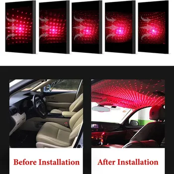 USB LED-uri Cresc de Lumină de Noapte Înstelat, Lumina Spot Mașină de Iluminat Accesorii pentru BMW E36 E46 E39 F10 F11 F15 X1 X5 Mazda cx7 cx9 cx5 mx5