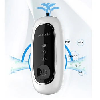 USB Portabil Purificator de Aer, Personal Agățat Colier cu Ioni Negativi Odorizant de Aer-Nr de Radiații pentru Adulți Copii Alb