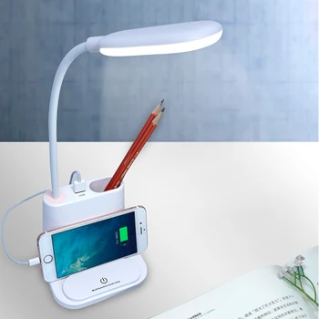 USB Reîncărcabilă LED Lampă de Birou Atinge Reostatului de Reglare Lampa de Masa pentru copii Copii de Lectură Studiu Noptiera Dormitor Camera de zi