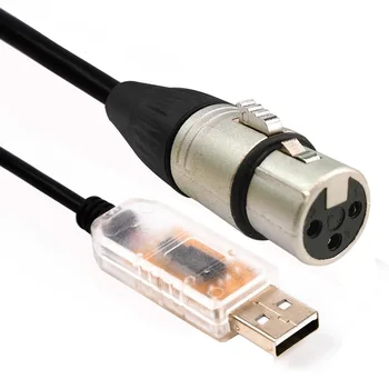USB, RS485 pentru DMX 512 Interfata LED DMX512 Calculator PC Etapă Controler de Iluminare Dimmer USB la DMXking Cablu 6FT