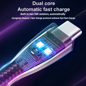 Usb Tip C Cablu Pentru Huawei Mate 20 10 P20 Pro Super Charge 5a Quick Charge Încărcare Rapidă Cabel de Tip c-c Usb Încărcător de Telefon Kabel