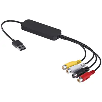 USB2.0 Digitalizează Portabil TV Live Streaming Plug and Play Convertor Video Card Adaptor Ușor Capacul de pe VHS pe DVD Audio Pentru PC
