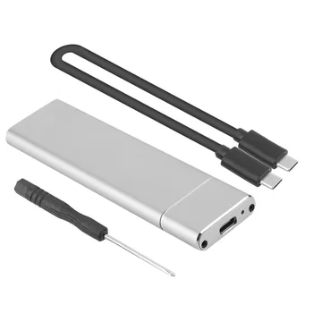 USB3.1 HDD Cabina de M. 2 SSD la USB Hard Disk Cazul Tip C 3.1 (B+M cheie)/B cheie Conector 2242/2260/2280 M2 SSD pe SATA