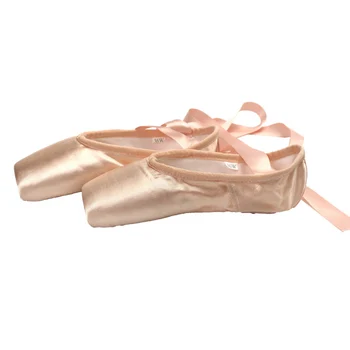 USHINE 29-44 profesionale de înaltă calitate doamnelor satin pantofi de balet cu panglici de balet pointe pantofi de balerina fete femeie