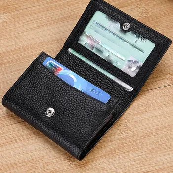 Utile Unisex Portofele Cartelei Bărbați Femei din Piele Tri-Fold Card de Credit Pachet Multi-Card Business Card Pachet erkek vere dan