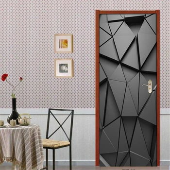 Ușa Autocolante 3D DIY pictura Murala Pentru Camera de zi Dormitor Decor Acasă Poster PVC autoadezive, rezistent la apa Creative Ușa Decalcomanii Autocolant