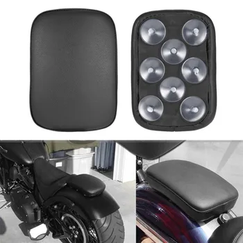 Ușor Durabil Accesorii pentru Motociclete Dreptunghiulară Spate Pasager Seat PAD 8 ventuza Pentru Harley Custom Chopper NOU