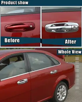 Ușă, Mânere cromate Exterioare Huse Pentru Chevrolet/Aveo Optra Daewoo Nubira Suzuki Forenza Holden Viva Autocolante Auto CR-047