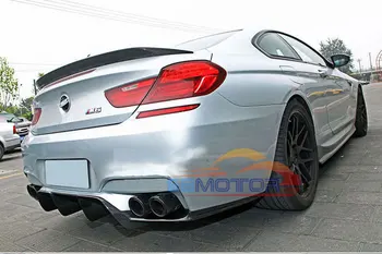 V Stilul Real Fibra de Carbon Spate Diffusr Pentru BMW F06 F12 F13 M6 Grand Coupe 640i 650iUP B371