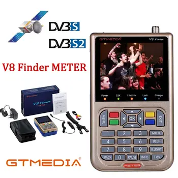 V8 Finder Metru SatFinder Digital de Satelit DVB S/S2/S2X HD 1080P Receptor Semnal TV Receptor Sat Decodor Locație Finder