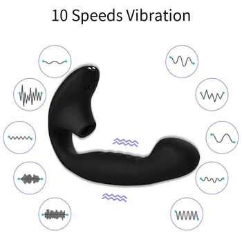 Vaginul Suge Vibratorul pentru Femei 10 viteze Vibratoare Fraier Stimula punctul G Vagin, Clitoris pentru Femei Mastrubation Jucarii Sexuale