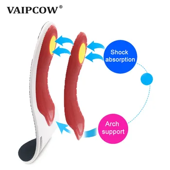 VAIPCOW Premium Ortezare Gel de Înaltă Suport Arc Tălpi Gel Pad 3D Suport Arc Picioare Plate Femei Bărbați ortopedice dureri de Picioare Unisex