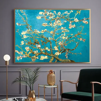 Van Gogh Floare De Migdale Celebra Pictura In Ulei Pe Panza De Imprimare Reproducerea Impresionist Flori De Perete De Artă Decor Acasă Cuadros