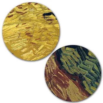 Van Gogh, lan de Grâu Ciori Reproducere Pictura in Ulei pe Panza, Postere si Printuri Impresionist Arta de Perete de Imagine pentru Camera de zi