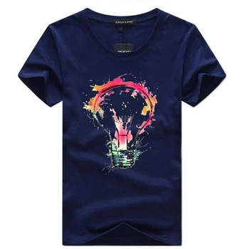 Vara 2020 pentru Bărbați T-shirt de Moda Bec de Imprimare 3D Casual, O-gat Maneci Scurte Amuzante Top T-shirt XXS-6XL