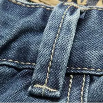 Vara Blugi pantaloni Scurți Noi Denim Shorts pentru Bărbați Direct Multi-buzunar Largi de Marfă Pantaloni Barbati Cowboy Fundul Plus Dimensiune 40