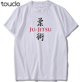Vara cu Maneci Scurte Plus Dimensiune Japoneză Noutate Tricou Ju Jitsu Text Chinez Casual Tee Topuri Barbati din Bumbac tricouri amuzante