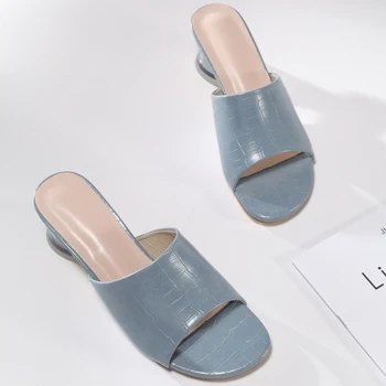 Vara Femeile Catâri Design Papuci De Sex Feminin Sandale De Moda Din Afara Slide-Uri Ciudate Femei Pantofi Cu Toc De Primăvară Pompe De Încălțăminte 2021
