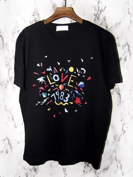 Vara Femeile O-Neck Bumbac T-shirt Brand SL Scrisoare de Imprimare Iubitorii Tee Barbati Tricouri Femeie Nou de Înaltă Calitate, Plus Dimensiune Casual Top G2