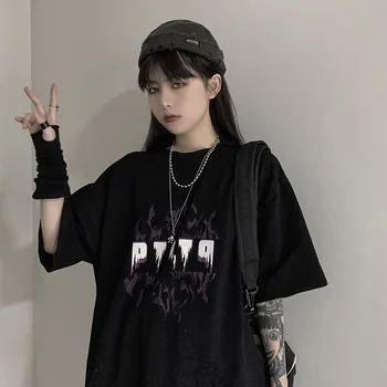 Vara Gotic Haine Sexy Femei Vrac Femei T-Shirt Punk Grunge Întuneric Streetwear Doamnelor Dropshipping Gotic Harajuku Haine