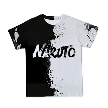 Vara Noi 3D pentru Bărbați T-Shirt Naruto Seria de Îmbrăcăminte Amuzant Anime Stil Liber Confortabil O-Neck T-Shirt de Mari Dimensiuni 110-6XL