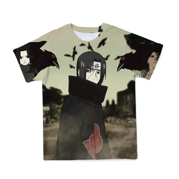 Vara Noi 3D pentru Bărbați T-Shirt Naruto Seria de Îmbrăcăminte Amuzant Anime Stil Liber Confortabil O-Neck T-Shirt de Mari Dimensiuni 110-6XL