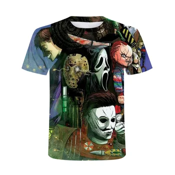 Vara nou model de Clovn imprimare tricou amuzant tricou hip-hop îmbrăcăminte cu mânecă scurtă T-shirt imbracamintea de strada 3d imprimate T-shirt mine