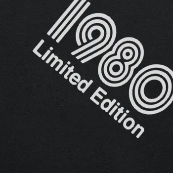 Vara Oamenii Amuzant 1980 Ediție Limitată Text Roșu Tricou cu Maneci Scurte din Bumbac Hip Hop Streetwear T-shirt, Blaturi Tee Camiseta