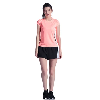 Vara Sport Nou Stil Respirabil Rapid Funcționare Uscată cu Maneci Scurte T-shirt Femei Yoga Topuri Largi si Confortabile Fitness Cover-u
