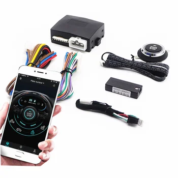 Variat De Smartphone-Uri De Control De La Distanță Masina O Cheie De Pornire Motor Buton De Oprire Bluetooth Smart Start App Sistem De Auto Inchidere Centralizata Kit