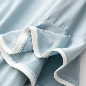 Vară Nouă Doamnelor Sleepwear Gât Rotund Top+pantaloni Scurți Set 2 buc Stil coreean Femei Maneca Clopot Set de Pijama Confort Moale Homewear Set