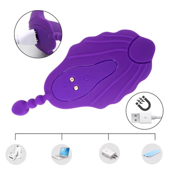 VATINE Invizibil Chilotei Portabil Vibrator Stimulator Clitoridian Telecomanda Jucarii Sexuale pentru Femei 10 Modul Vibrator