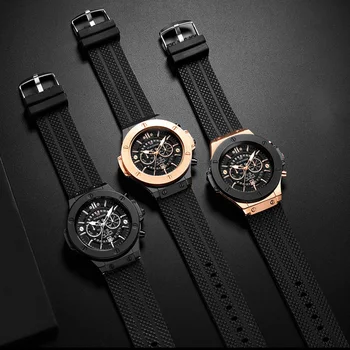 VAVA VOOM Unic Data de Ceasuri Mens de Moda de Top de Brand de Lux, Ceasuri Sport Pentru Bărbați Cuarț Ceas pentru Bărbați Ceasuri Curea Silicon