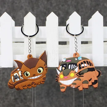 Vecinul meu Totoro Cat de Autobuz din PVC Cifre Brelocuri Pandantive Jucării 8cm 5 Stiluri pentru Băieți și Fete 5pcs/lot