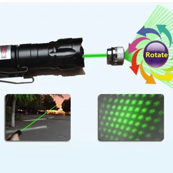 Vedere vânătoare Laser Pointer Verde 1000m 5mW Lasere Verzi Vedere Militar Focalizare Reglabilă Lazer Pen alege Acumulator și Încărcător