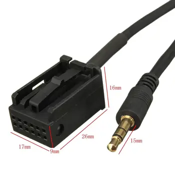 Vehemo 3.5 mm AUX Cablu Adaptor MP3 Interior Accesorii Portabile Audio de Intrare Kit pentru Opel OPEL CD30 CDC40/CD70/DVD90