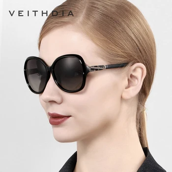 VEITHDIA 2020 pentru Femei ochelari de Soare Polarizat UV400 Gradient de Lentile de Ochelari de Lux Doamnelor Designer de ochelari de Soare Ochelari Pentru Femei 3023
