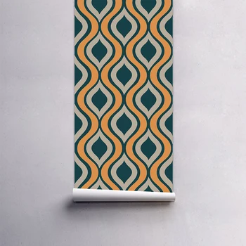 Verde de Jos Val de Artă Modernă Mobilier Decal Tapet Living Adezivă de Hârtie de Perete rezistent la apa Autocolante de Perete pentru Cabinet Birou