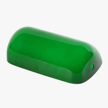Verde GlassBankers Luminos Lampă Capac Bancherii Lampă de Sticlă Umbra Casetat abajur de Înlocuire