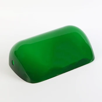 Verde GlassBankers Luminos Lampă Capac Bancherii Lampă de Sticlă Umbra Casetat abajur de Înlocuire