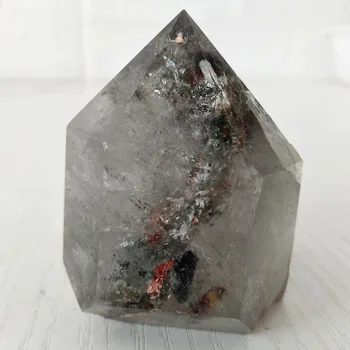 VERDE Natural PHANTOM CRISTAL de cuarț de cristal punct de pietre minerale de Vindecare de energie cristale