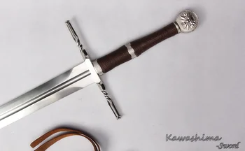 Veritabil Manual Medieval Battle sword 1060 din Oțel Carbon Pentru witcher3:Wild Hunt Ciri Lama Full Tang Noua oferta