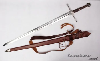 Veritabil Manual Medieval Battle sword 1060 din Oțel Carbon Pentru witcher3:Wild Hunt Ciri Lama Full Tang Noua oferta