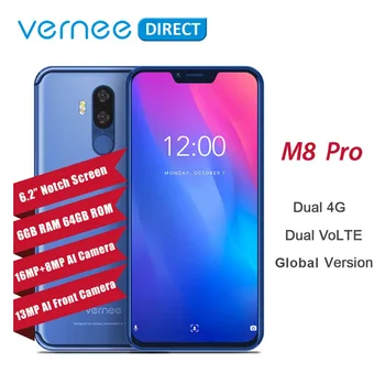 Vernee M8 Pro Notch Ecran Android 8.1 Telefon Mobil 6.2
