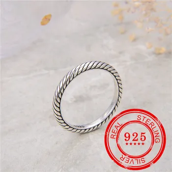 Versiunea coreeană argint 925, inel fir retro inel femeie cadou de nunta petrecere argint 925 bijuterii accesorii