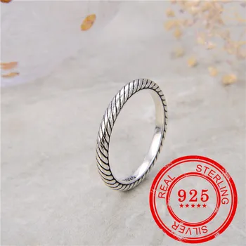 Versiunea coreeană argint 925, inel fir retro inel femeie cadou de nunta petrecere argint 925 bijuterii accesorii
